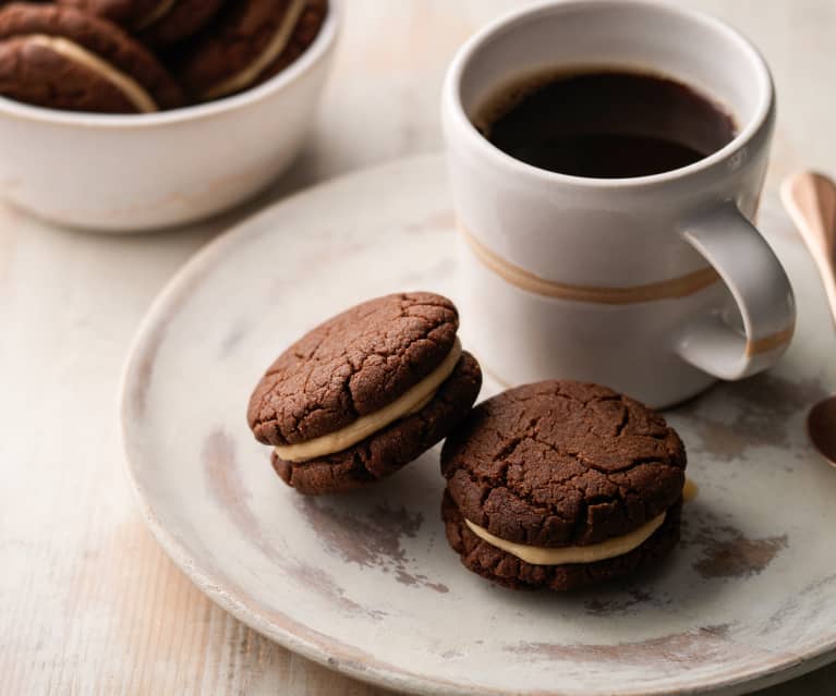 Chocolate Peanut Butter Cookie Sandwiches