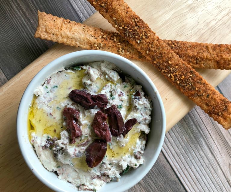 Olive and Thyme Goat Cheese Dip