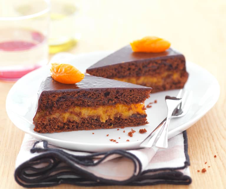 Gâteau chocolat-abricot