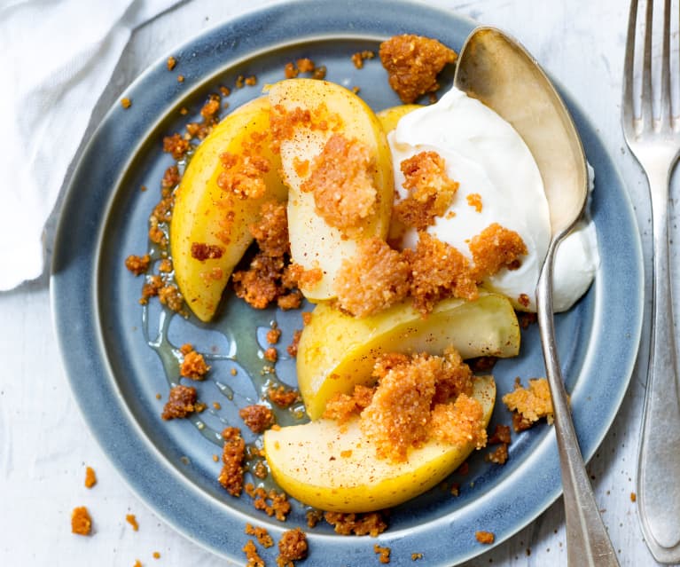 Crumble d'Alice pommes et noisettes