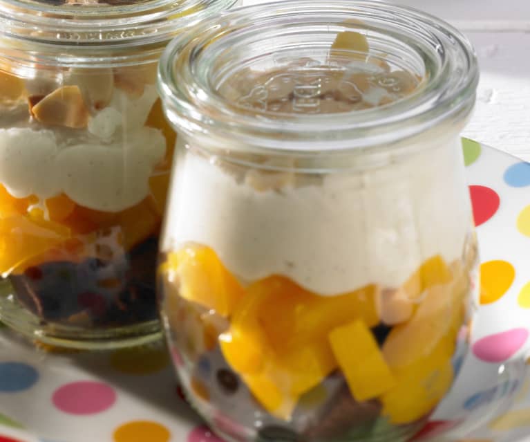 Chocolate Peach Trifle