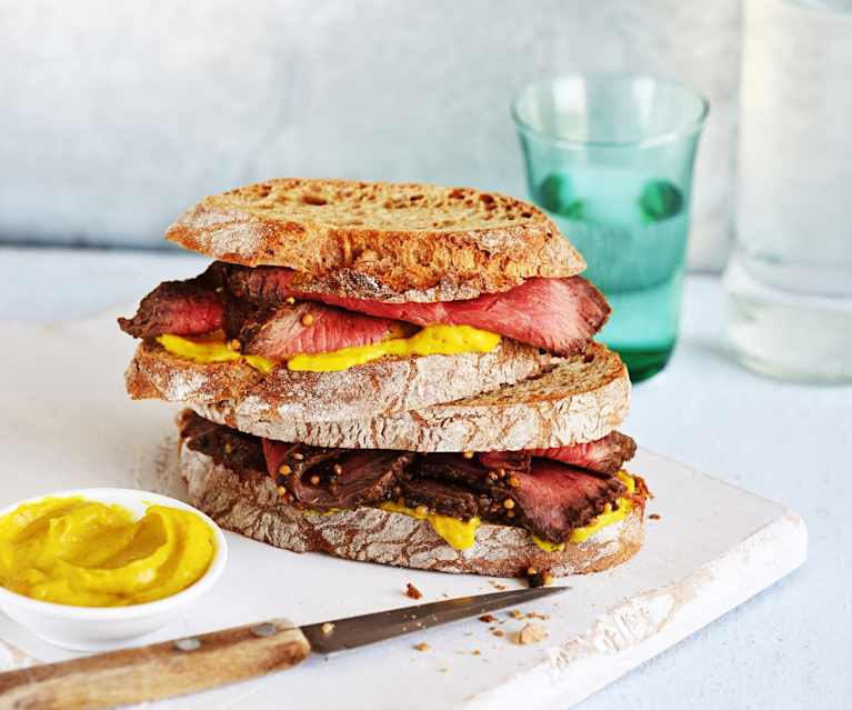 Sandwichs au bœuf façon pastrami