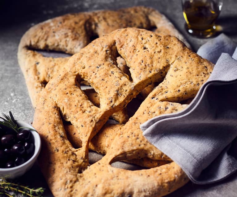 Oliven-Rosmarin-Fougasse