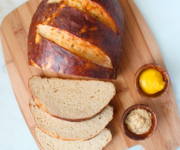 Sourdough Pretzel Bread