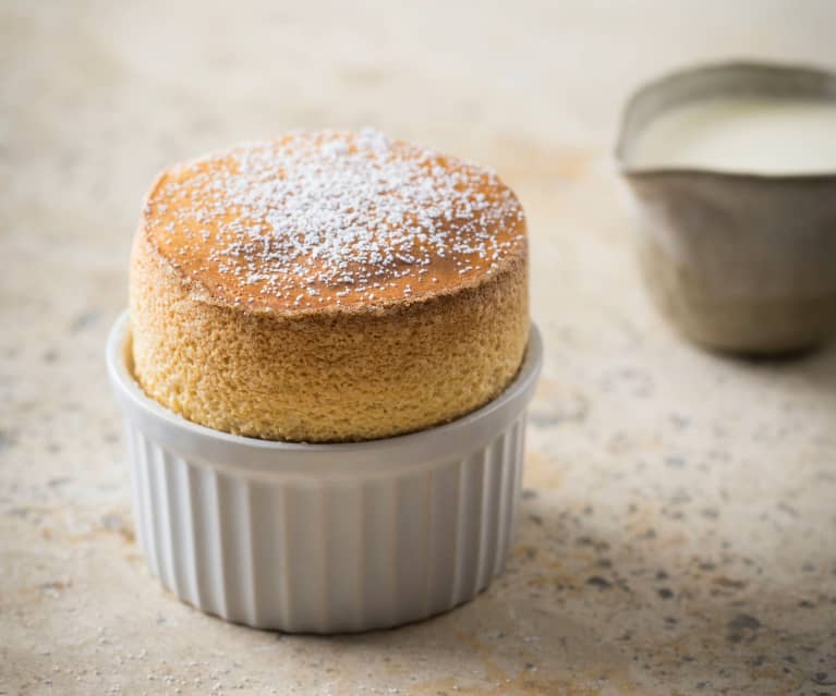 Salted caramel soufflés