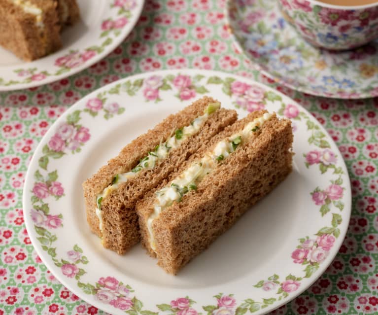 Klassiske sandwiches med æg og karse