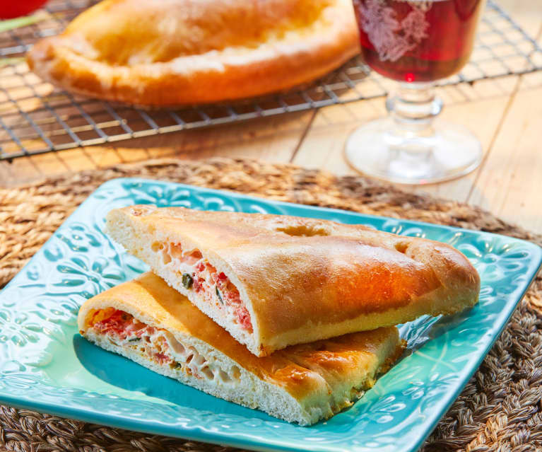 Calzone margarita con huevo