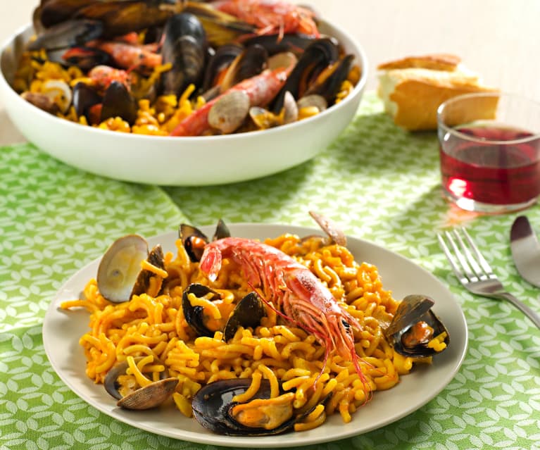 Fideuá con mejillones - Cookidoo® – a plataforma oficial de receitas Bimby®