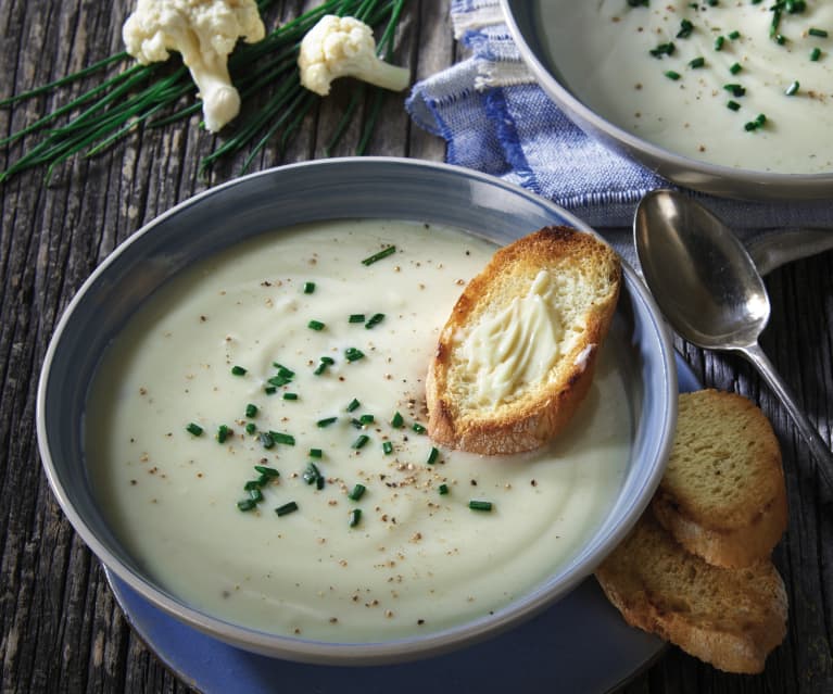 Soupe onctueuse au chou-fleur