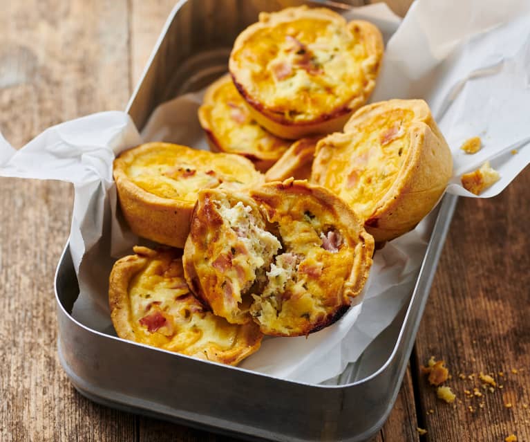 Mini-Quiches mit Schinken