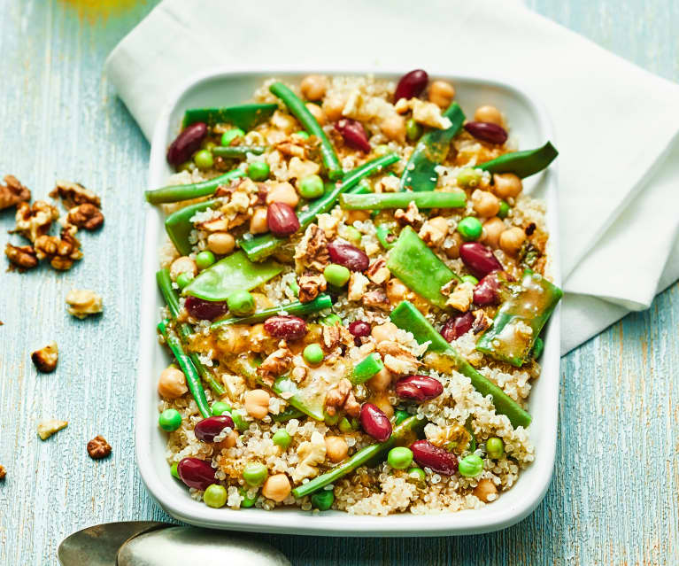 Salade de quinoa aux deux haricots