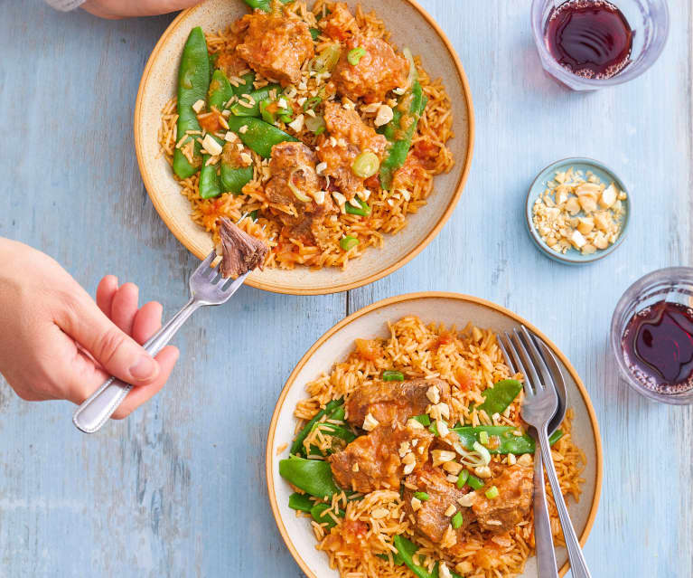 Curry de poisson à la thaïlandaise et riz basmati Recette