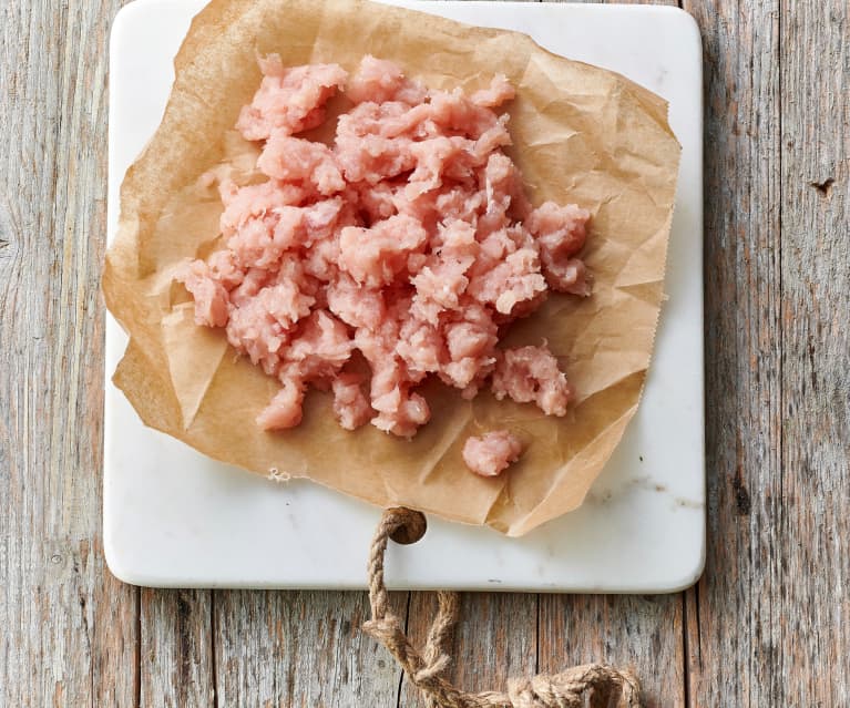 preparado de carne picada de ternera blanca