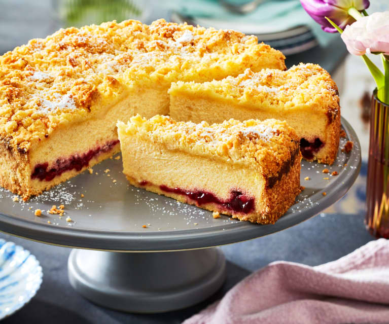 Mascarpone-Käsekuchen mit Streuseln