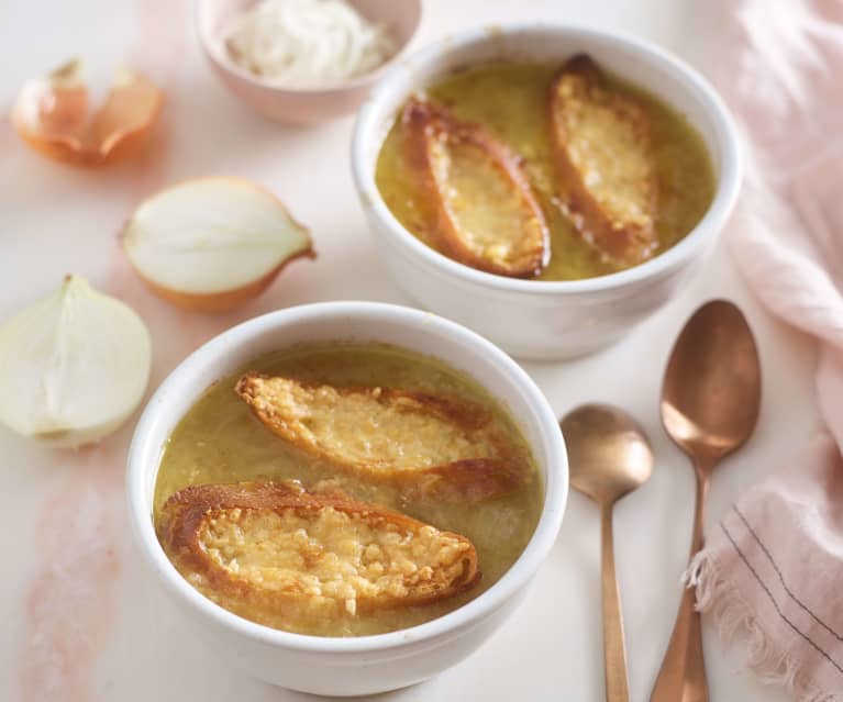 Klassische Französische Zwiebelsuppe