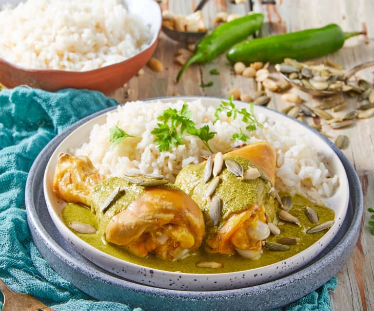 Poulet sauce mole verde