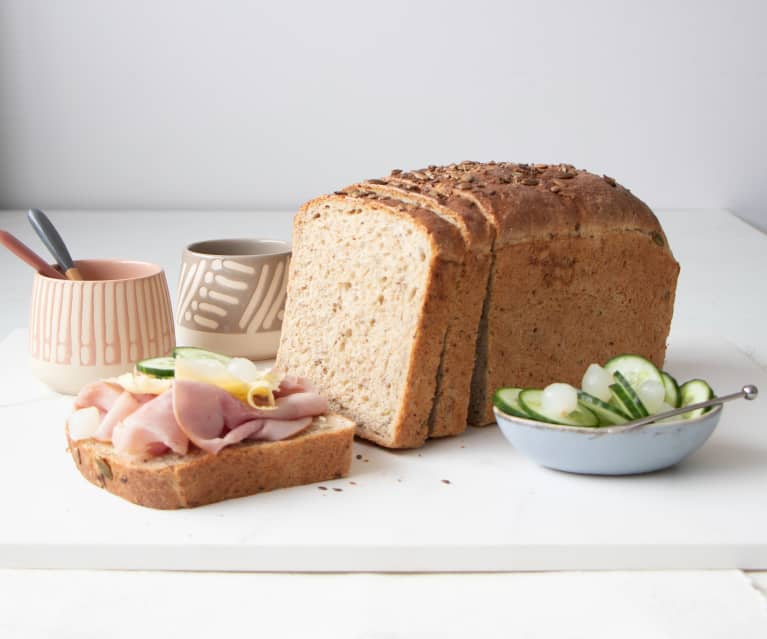 Seeded bread loaf