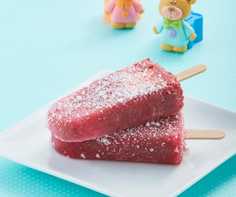 Paleta helada de uva