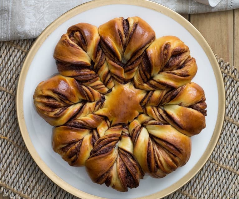 Hazelnut chocolate brioche