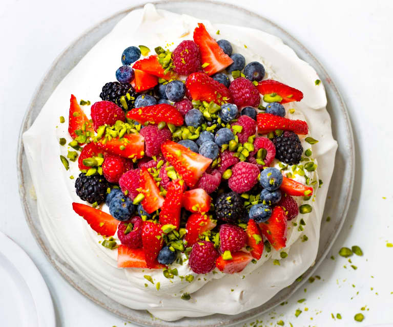 Pavlova aux fruits rouges