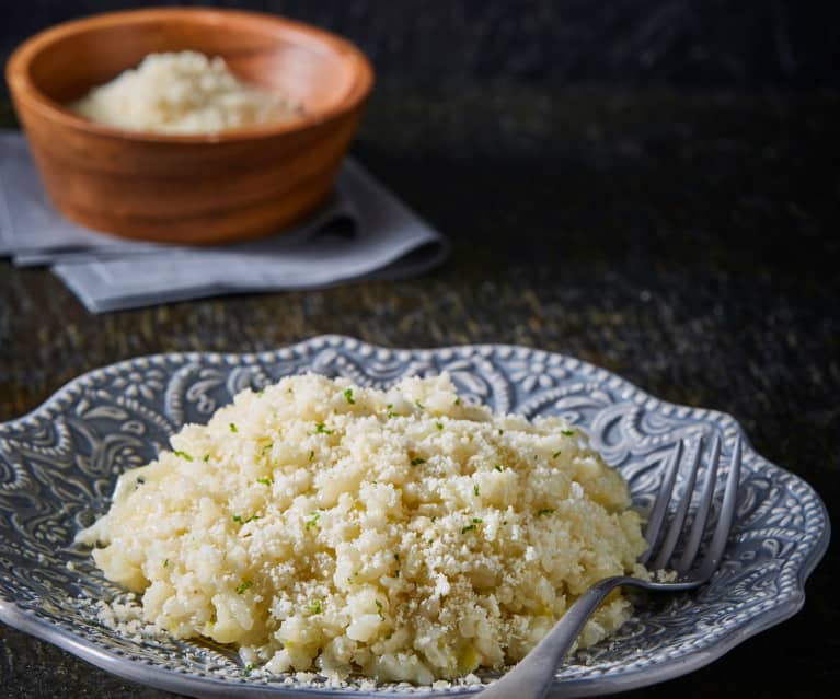 Risotto con poro y limón