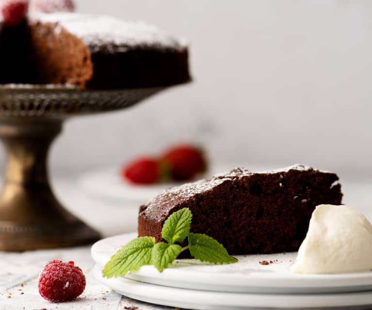 Torta di albumi al cioccolato