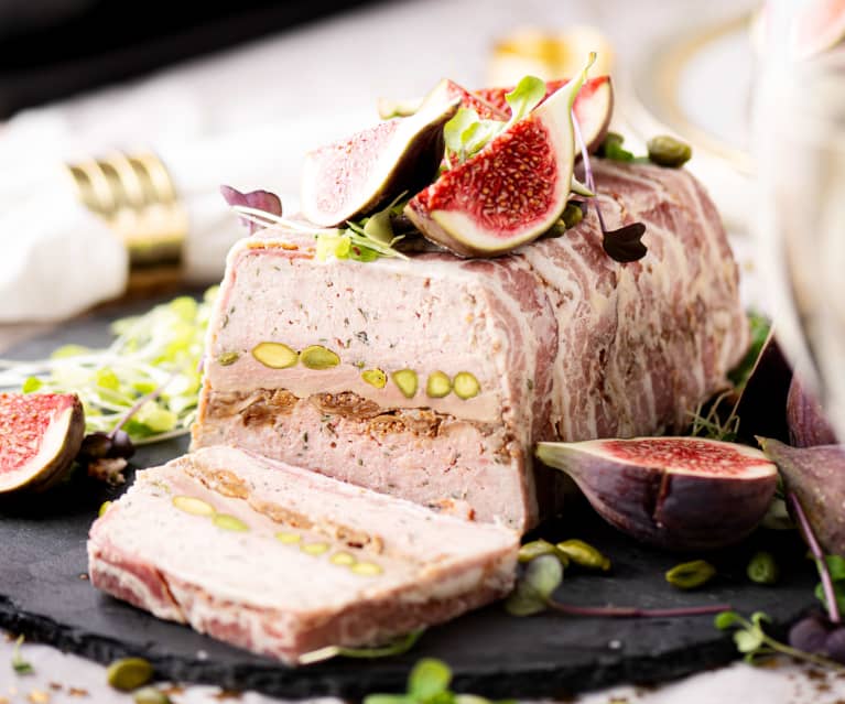 Terrine de porc, poulet et foie gras avec chutney de figues au porto -  Cookidoo® – the official Thermomix® recipe platform