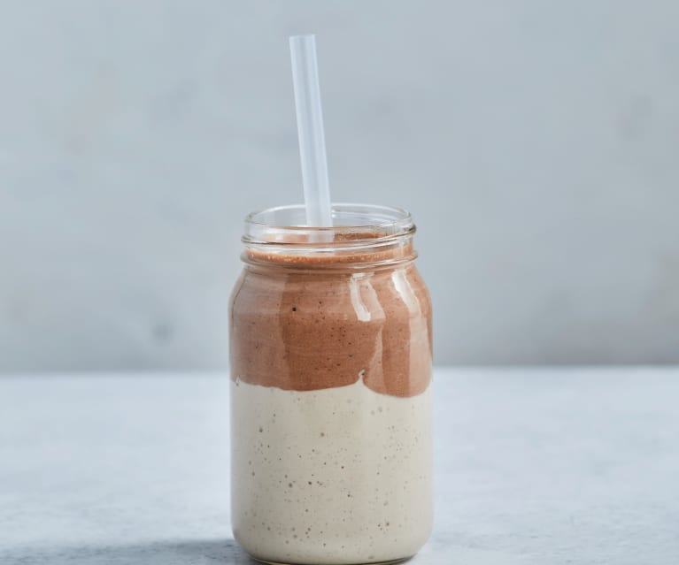 Vanille-Schoko-Proteinshake