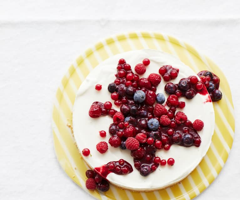 Frischkäsetorte mit Beeren