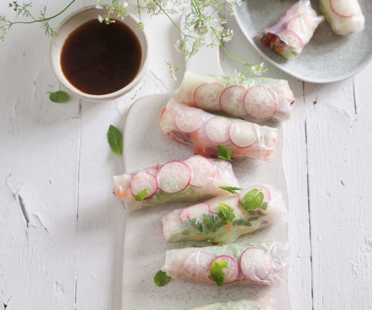 Rouleaux de printemps aux légumes d'été