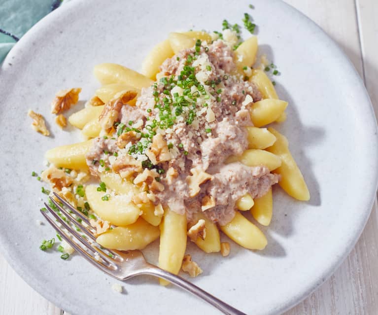 Schupfnudeln mit Feigen-Walnuss-Sauce