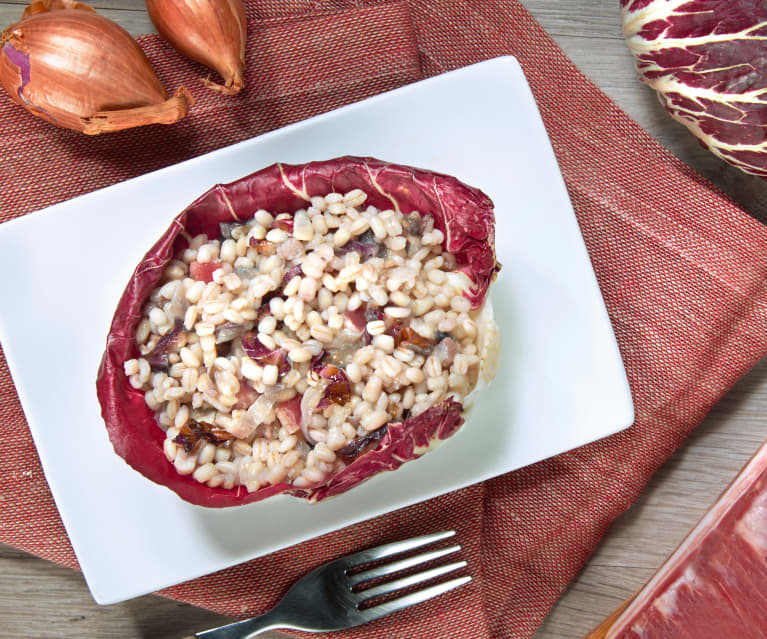 Orzotto al radicchio rosso