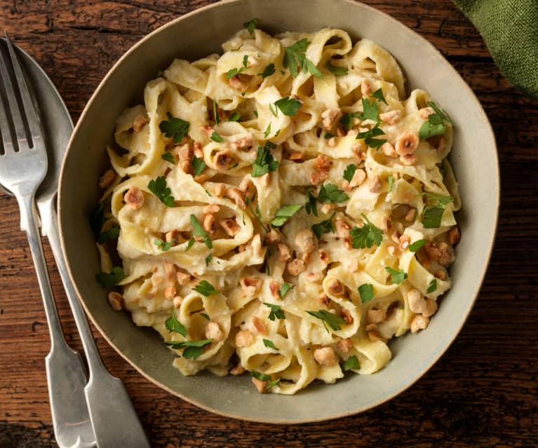 Vegansk tagliatelle med blomkål