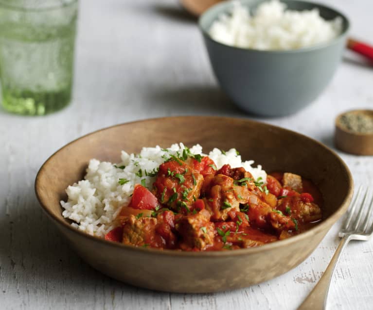 Greek style pork stew