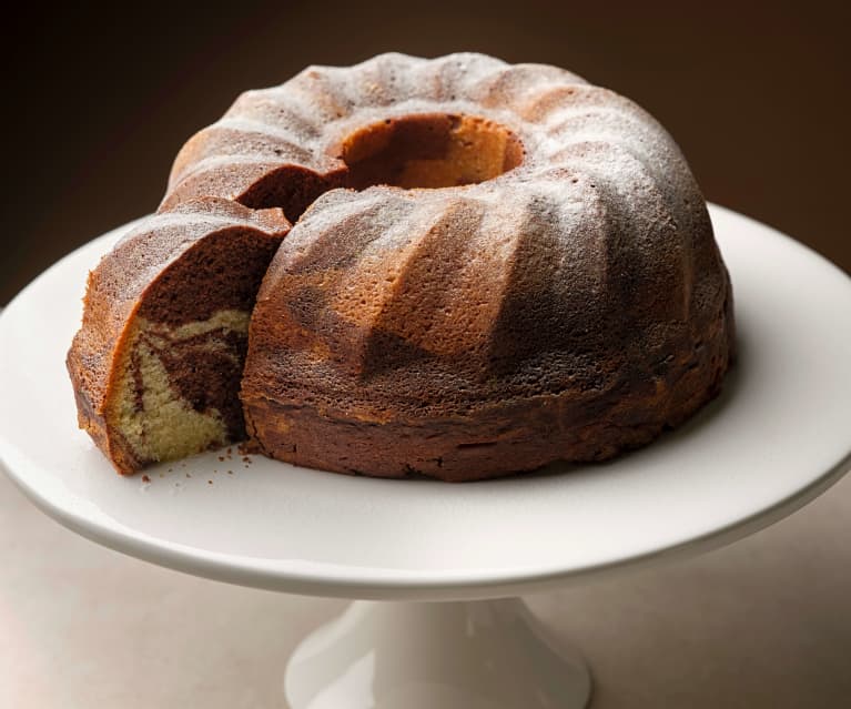 Chocolate Chip Marble Bundt Cake - Browned Butter Blondie