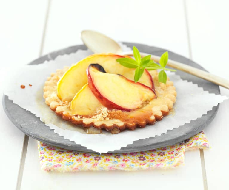 Peach and Lavender Tartlets