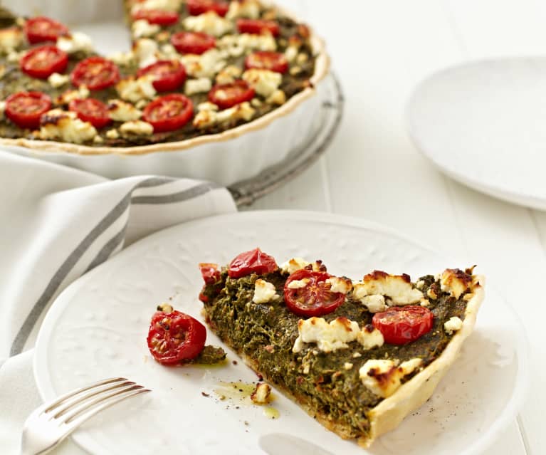 Spinatquiche Mit Feta Und Tomaten Cookidoo Das Offizielle Thermomix Rezept Portal