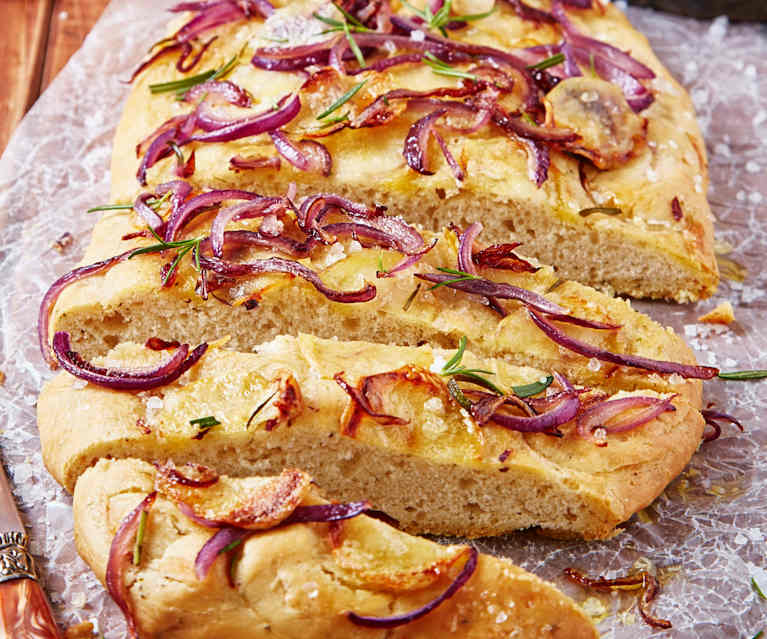 Focaccia de papa y romero