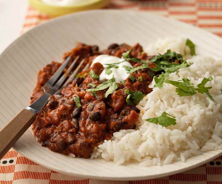 Speedy Bean and Chorizo Chilli