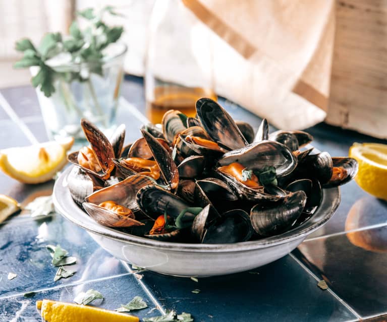 Moules au naturel