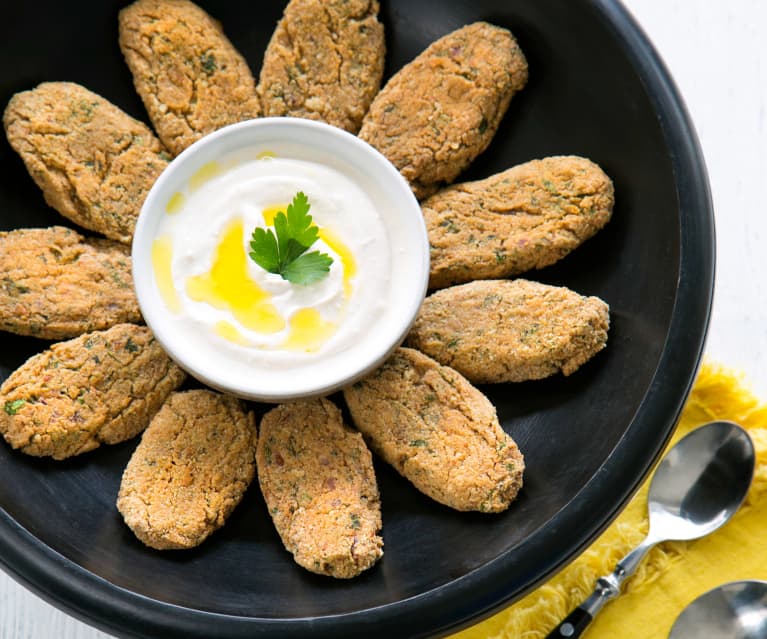 Baked falafel kofta