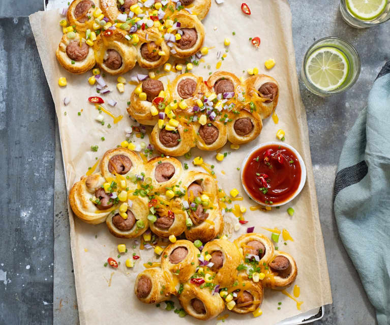 Sausage breads au ketchup pimenté