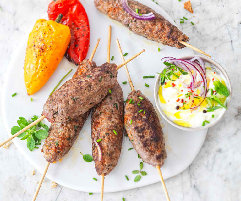 Recette Brochettes de boeuf à la poêle sans gluten - Rapide Sans