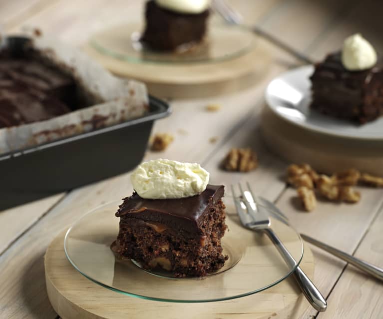 Pasteles de toffee salado y chocolate