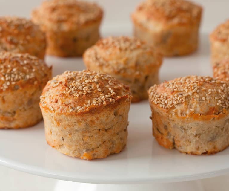 Galletas saladas con aceitunas, nueces y parmesano - Cookidoo