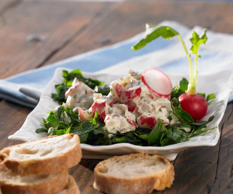 Insalata di ravanelli e spinaci