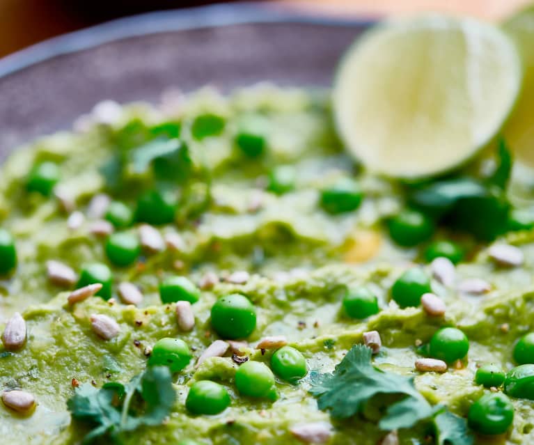 Guacamole picante de chícharos