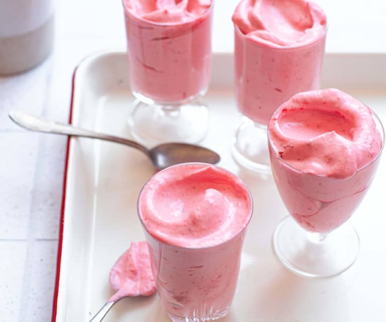 Mousse minute à la framboise