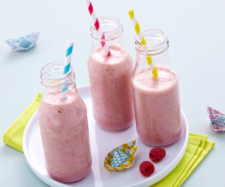 Smoothie banane-framboise