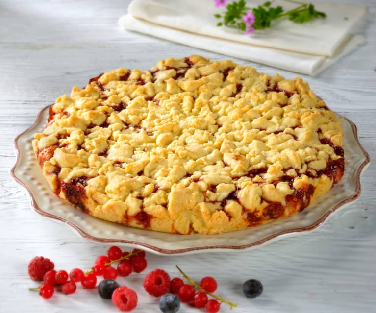 Torta friabile ai frutti di bosco